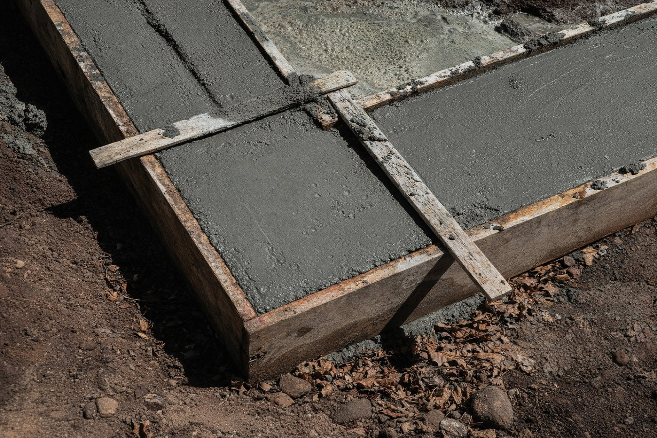 Slab foundation building